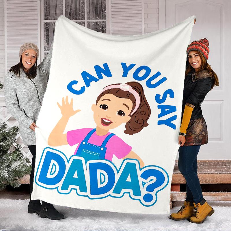 Ms. Rachel Theme Printed Blanket - Perfect for Couch, Bed, Travel & Outdoor Use | Machine Washable, Cozy & Durable.