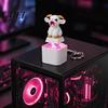 Stress Relieving Gadget 1/2/3Pcs Screaming Goat Keyboard Fidget Toy, Rechargeable Sheep Finger Clicker Animal Push Button Toy with Light Sound,
