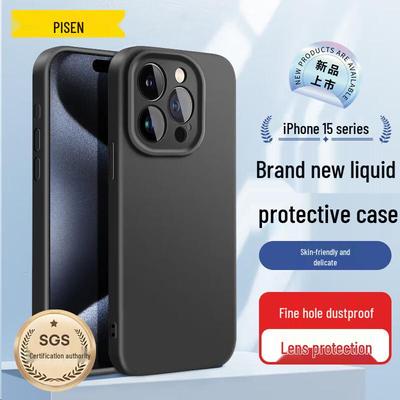 Pisen Гибкий Жидкий Силиконовый Чехол Полного Покрытия для iPhone