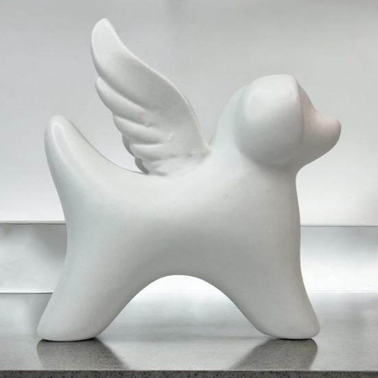 Dog Angel Figurine Memorial Puppy Statue with Wings Resin Dog Angel Sculpture for Loss of Dog Sympathy Gift Garden And Home Indoor Decor