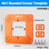 Woodworking Router Corner Radius Templates Jig R10 to R50 Routing Curved Corners Milling Circular Radian Hardness ABS Tool