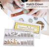 Stainless Steel Watch Crown Spring Bar Set Watch Repairing Tool Accessory