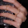 FashionSparkling Rings for Women Girls Korean Simple Style Versatile Decorative Compact Index Finger Rings Jewelry