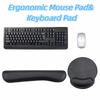 2Pcs/Set Creative Ergonomic Mouse Pad Non-Slip Wristband Mouse Mat Keyboard Hand Cushion  Student