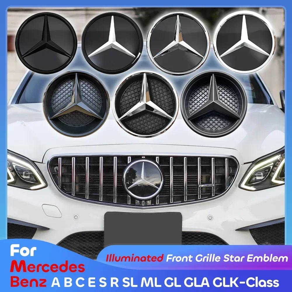XAXZU1 New 2025 For Mercedes Benz Front Grille Star OE Style Emblem Chrome Silver For Mercedes Benz W176 W246 W205 W212 W207 W217 W251