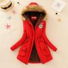 Women's Mid-Length Lambswool Cotton-Padded Jacket - 2025 Autumn/Winter European & American Style, Fixed Standard Long Sleeve