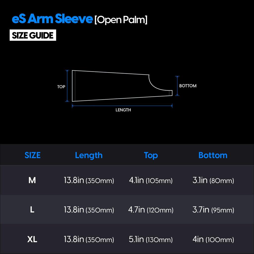 Pulsar Gaming Gears ES Рукав для руки РУКАВ ДЛЯ РУКИ Открытая ладонь Длинный Большой Черный