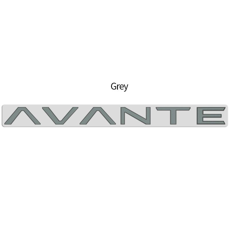 AAWB1 AAPR1 Глянцевый черный совместимый совместимый для AVANTE Металлическая эмблема с буквами 3D наклейки Эмблема багажника Декоративная наклейка Аксессуары для стайлинга автомобиля