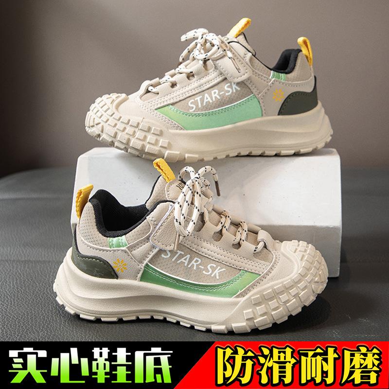 Casual shoes spring and autumn new Internet celebrities trend classmates soft sole non-slip boys running shoes