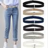 Women Fashion Adjust Slim Elastic Invisible Belt Simple Lazy Belt Fat Elastic Belt Seamless Jeans Belt