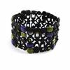 NOA [I2163] - Designer Bracelet 'Sissi' Green Purple Black