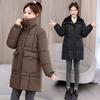 New Winter Style Mid-length Style Cotton Coat for Women, Korean Style Cotton Coat, Thickened Jacket