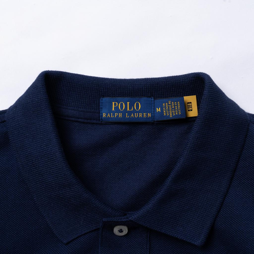 Платье-поло Polo Ralph Lauren с коротким рукавом и разрезом по подолу Женские платья Темно-синий 211799490-005
