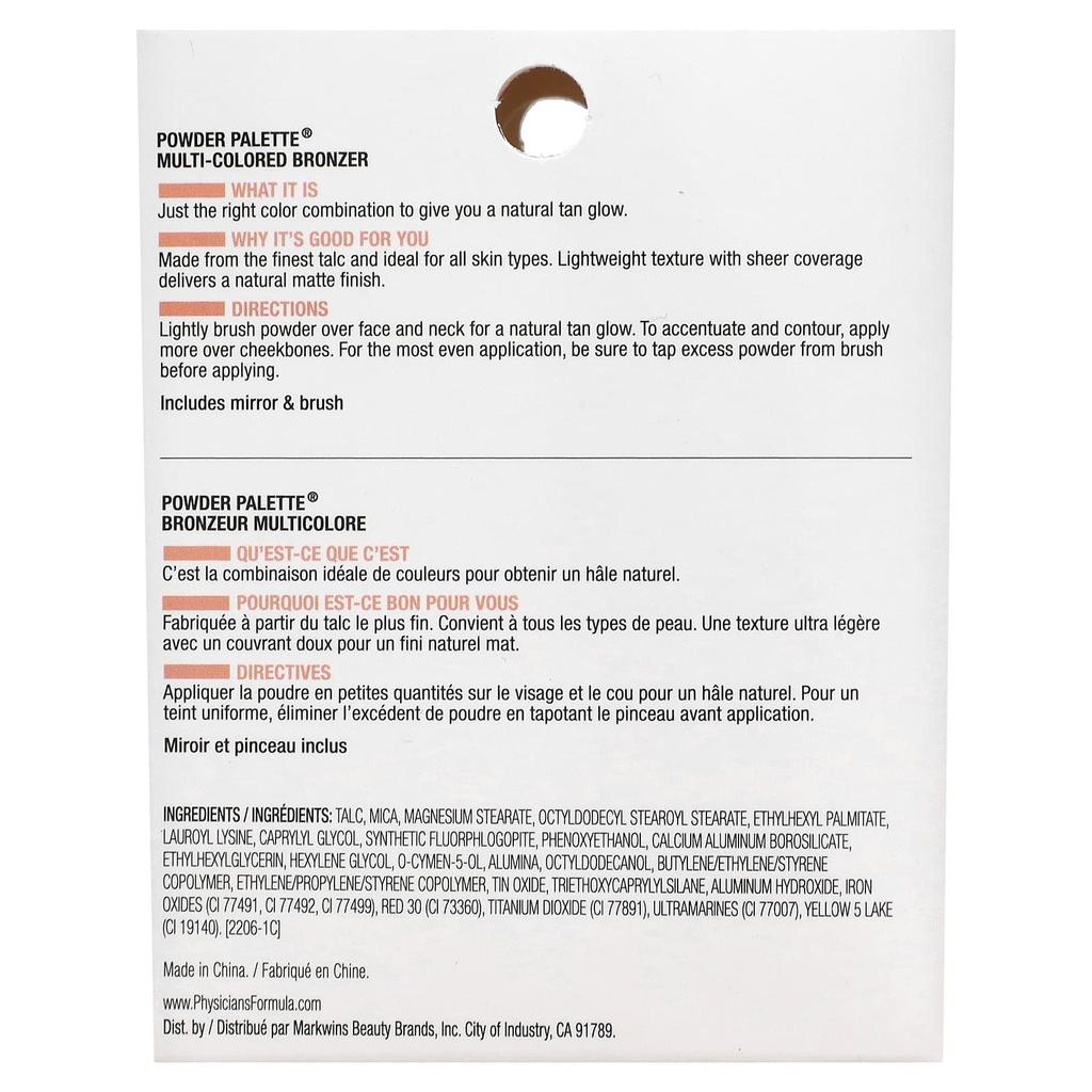 Physicians Formula Палитра пудры, многоцветный бронзер, 2718 Healthy Glow Bronzer, 0,3 унции (9 г)