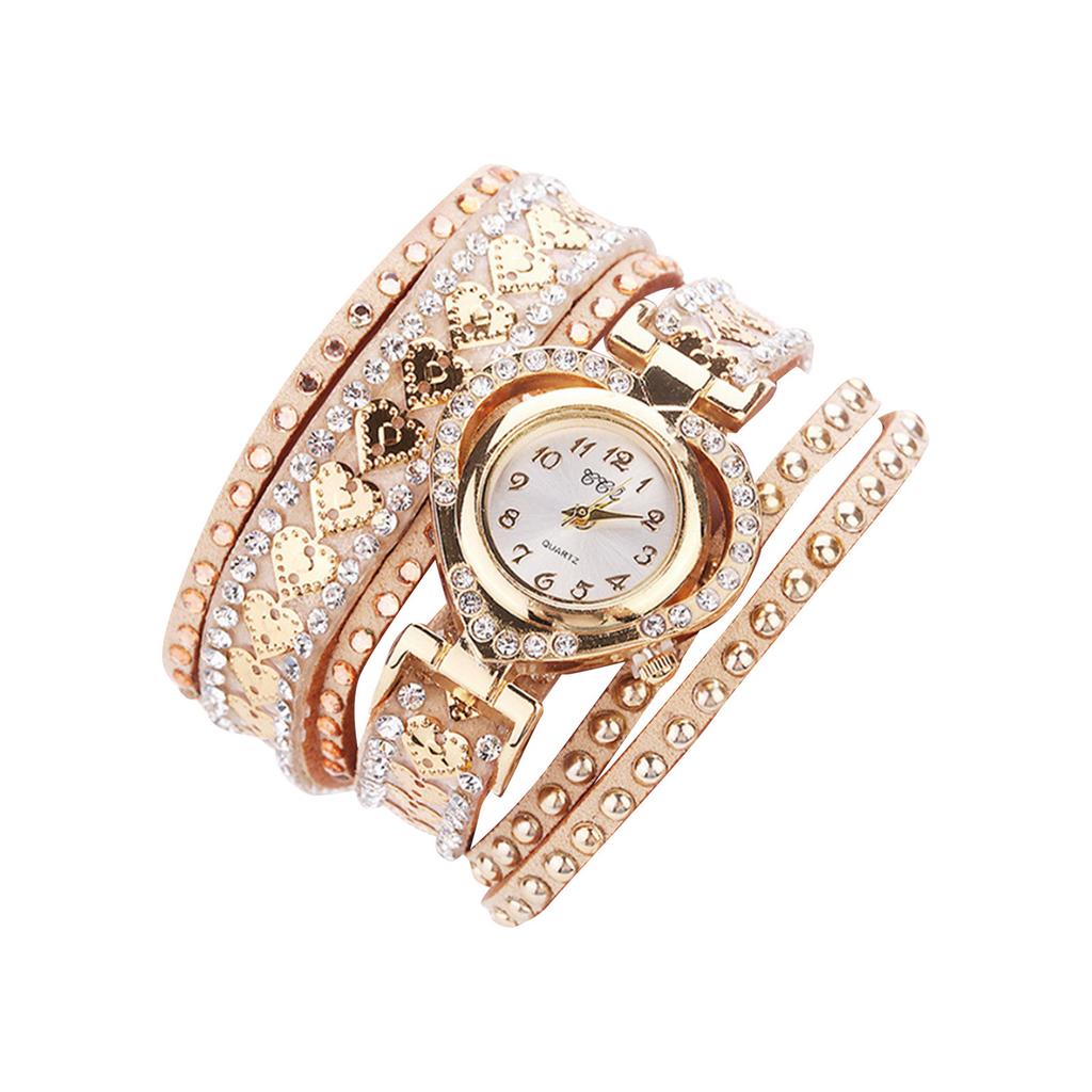 Diamond Bracelet Watch Circle Ladies Love Student Girlfriend Bracelet Watch Women's Watch