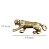 Tiger Figurines Ornaments Pure Copper Animal Tigers Model Statue Decorations