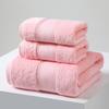 Хлопковое полотенце Утолщенный длинноволокнистый хлопок Взрослые бытовые Мягкие впитывающие воду безворсовые полотенца для гостиниц Удобные текстильные полотенца для дома