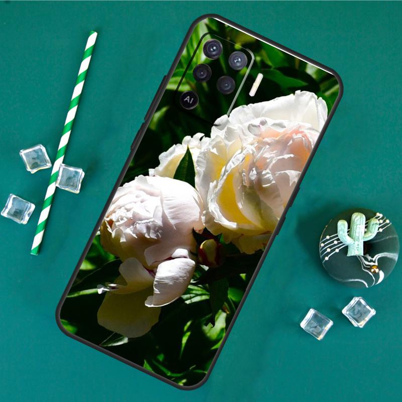 Пионы Красивый Цветок Чехол Для Телефона Для Oppo A18 A38 A58 A78 A98 A40 A60 A80 A91 A15 A17 A74 A94 A54 A57S A16 A76 A96
