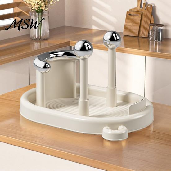 Countertop Clutter Organizer Pot Lid for Kitchen Countertop, Vertical Storage Rack with Detachable Water Tray, Stable Non-slip Base Cutting Boards And