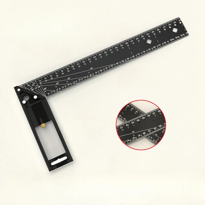 Multifunctional Right Angle Ruler 90 °/45 ° High Precision Positioning Marking Thickened Angle Ruler Woodworking Special Tools