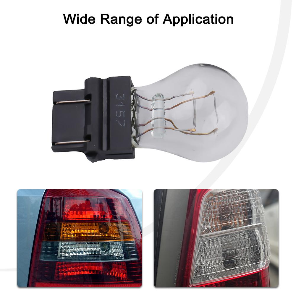 10pcs Direct Replacement 3157 Brake Light Wear-resistance Accessories Brake Light Quartz Glass Replacement Tail Light