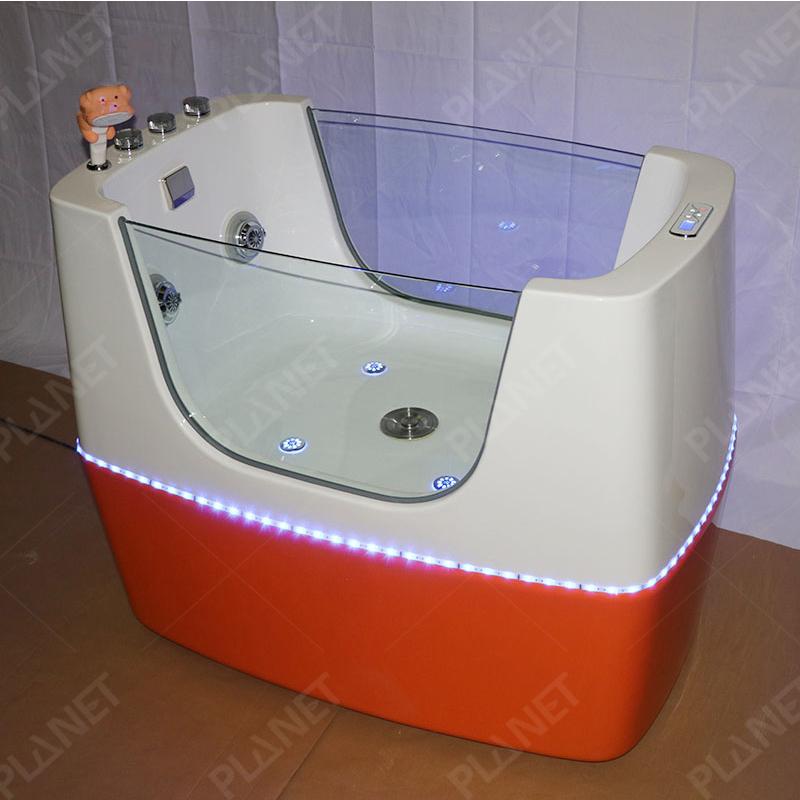 Modern Design Luxury Thermostatic Spa Pet Tub Whirlpool Spa Grooming Dog Pet Bathtub