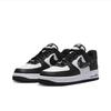 Nike Nike Air Force 1 Нескользящие Износостойкие Поддержка Баланса Низкие Скейтбордические Кроссовки Унисекс Белый Черный DV0788-001(Команда384-А)