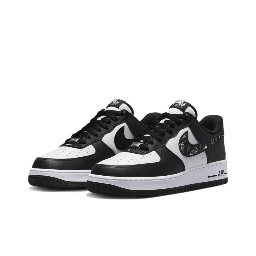 Nike Nike Air Force 1 Нескользящие Износостойкие Поддержка Баланса Низкие Скейтбордические Кроссовки Унисекс Белый Черный DV0788-001(Команда384-А)