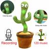 Dancing Recording Cactus Plush Kids Toy Singing Moving Spining Party Home Decor
