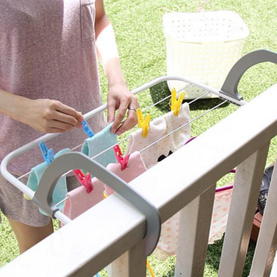 Складная вешалка для сушки полотенец, полка для хранения белья на балконе, стойка для хранения белья