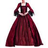 Women Retro Party Princess Cosplay Lace Floor Length Dress