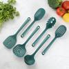 Набор нейлоновых кухонных принадлежностей, термостойкий, сервер для пасты, ложка и глубокий половник для супа, не содержит BPA, пищевые кухонные принадлежности с отверстиями для подвешивания