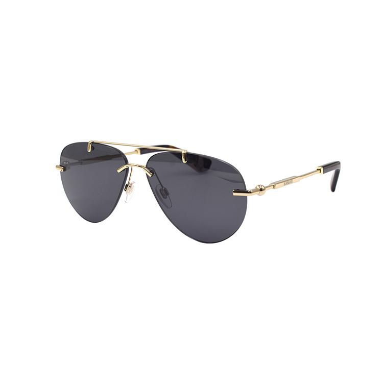 Burberry Metal Logo Series Pilot Style Sunglasses Women sunglasses Gold B3151-1109-87