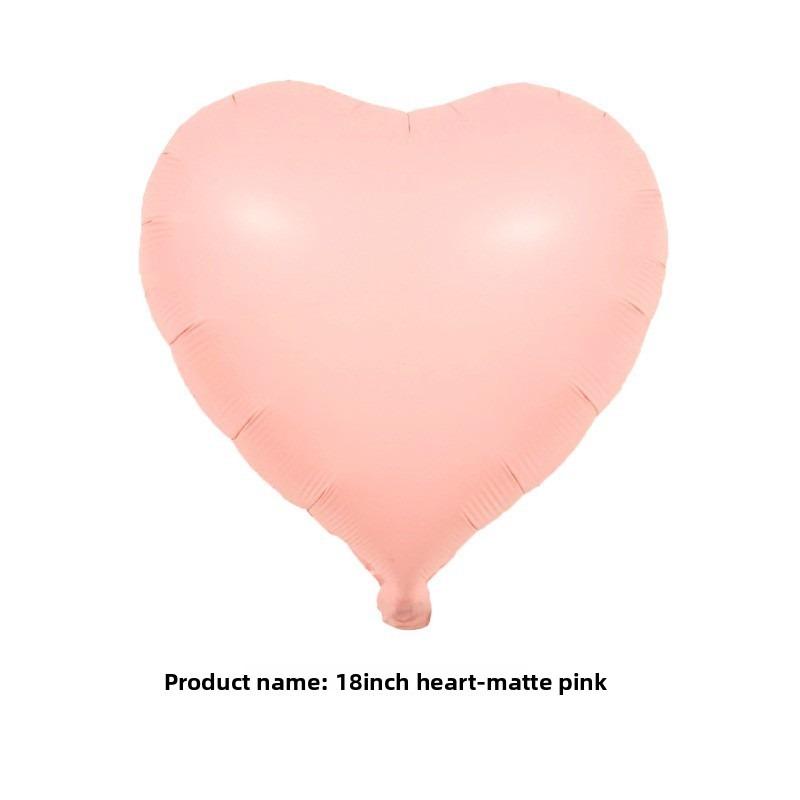 18-inch Wavy Heart-shaped Aluminum Film Balloon Birthday Photo Store Atmosphere Decoration Balloon