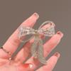 Bow Tie Rhinestone Brooch Female Simple Personality Pin Anti-Light Corsage
