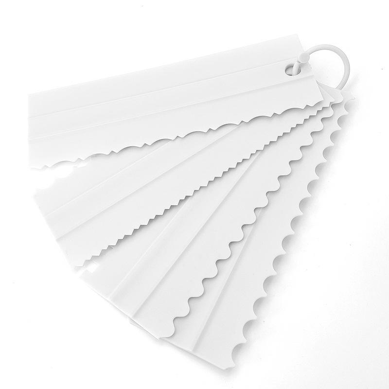 3/4 шт. двухсторонние разглаживатели крема для торта с удлиненным скребком, зубчатый скребок для бытовых инструментов для выпечки