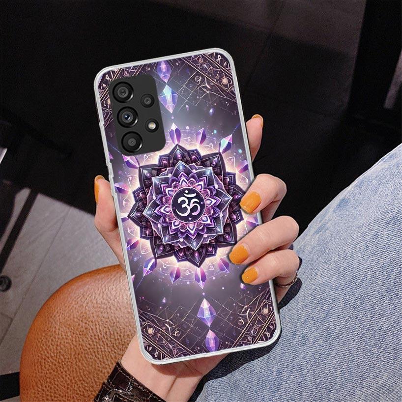 Mandala Chakra Insist Yoga Phone Case For Samsung Galaxy A52 A32 A22 A12 A51 A31 A50S A30S A20S A10S Note 20 Ultra 10 Plus S10 A