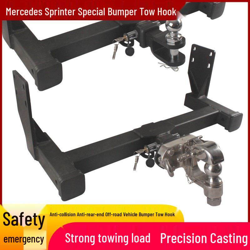 Compatible Mercedes-Benz Sprinter, V-Class, B-Class RV Tow Hook and Rear Trailer Hitch Adapter