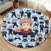 Ковер с круглым ворсом Jujutsu Kaisen Ковер для гостиной, спальни, дивана, игровой комнаты Декор Нескользящий коврик для пола