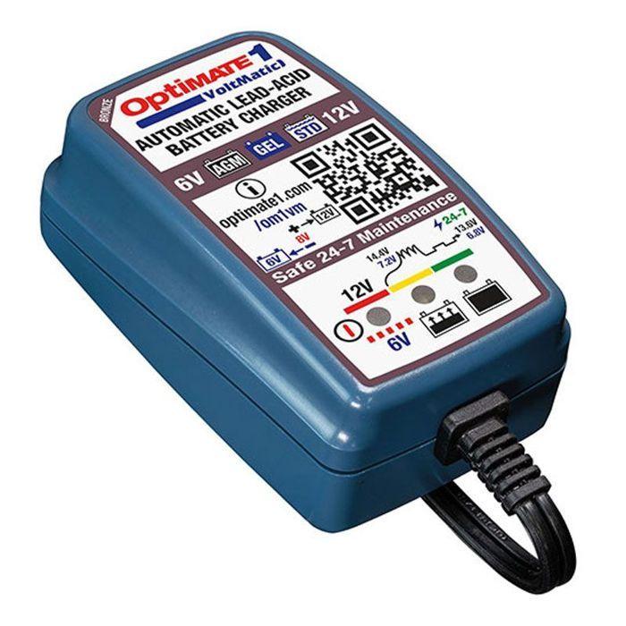 Chargeur de batterie - TECMATE - Optimate 1 - 6V/12V - 600 mA - Automatique