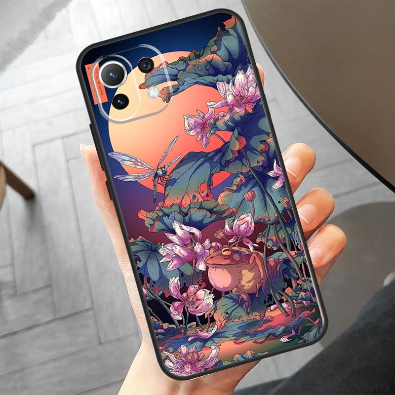 Чехол в японском стиле Funda для POCO F6 X6 Pro X5 X3 F3 F5 M6 M5s Xiaomi 14 Ultra 12 13 Lite 11T 12T 13T Pro