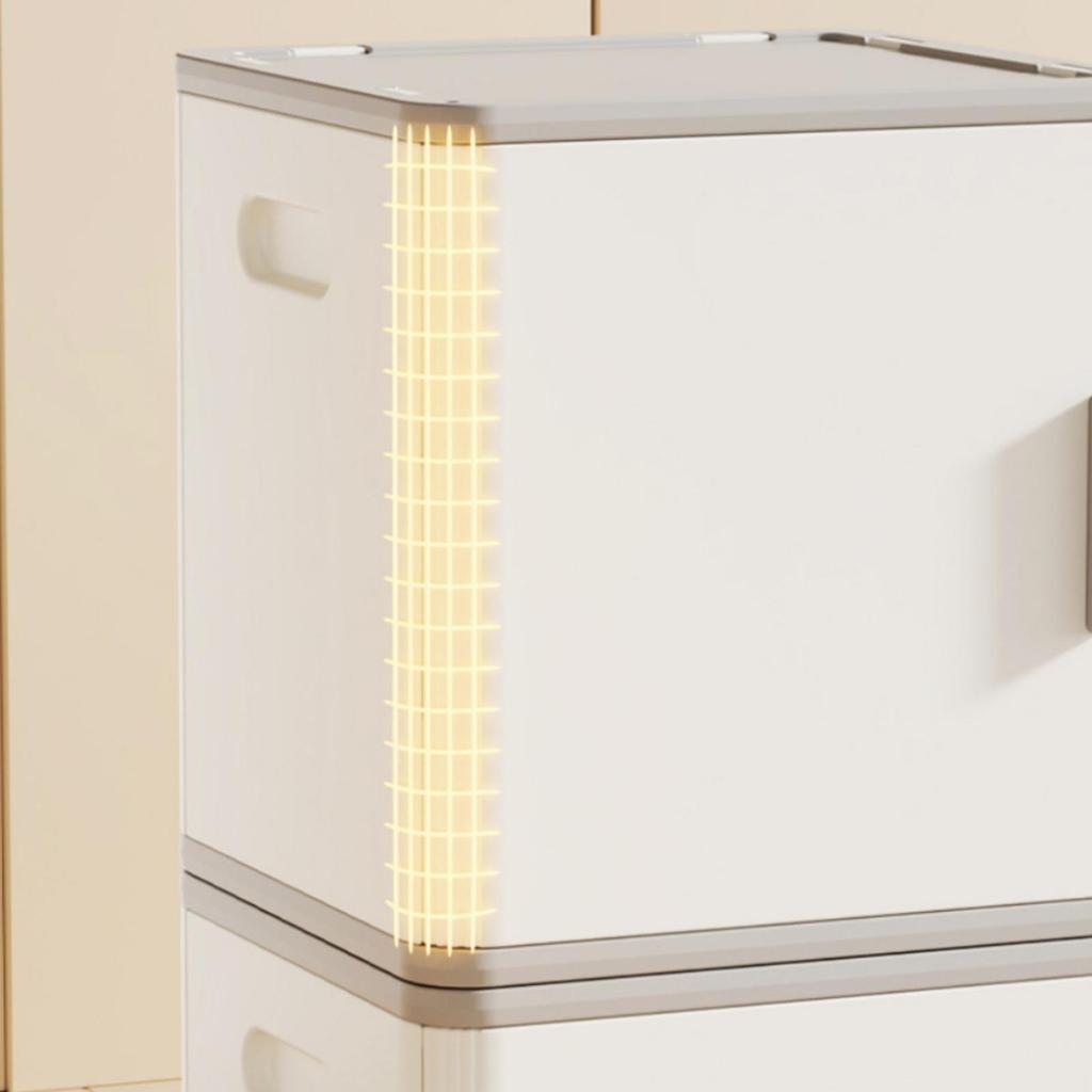 4 Pieces Cube Storage Cabinet Versatile Modular Space-Saving for Bedroom