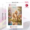 Beautiful Poodle Pattern  3pcs 100% Round Full Drill 5D DIY Diamond Painting Embroidery Cross Stitch Rhinestone Décor