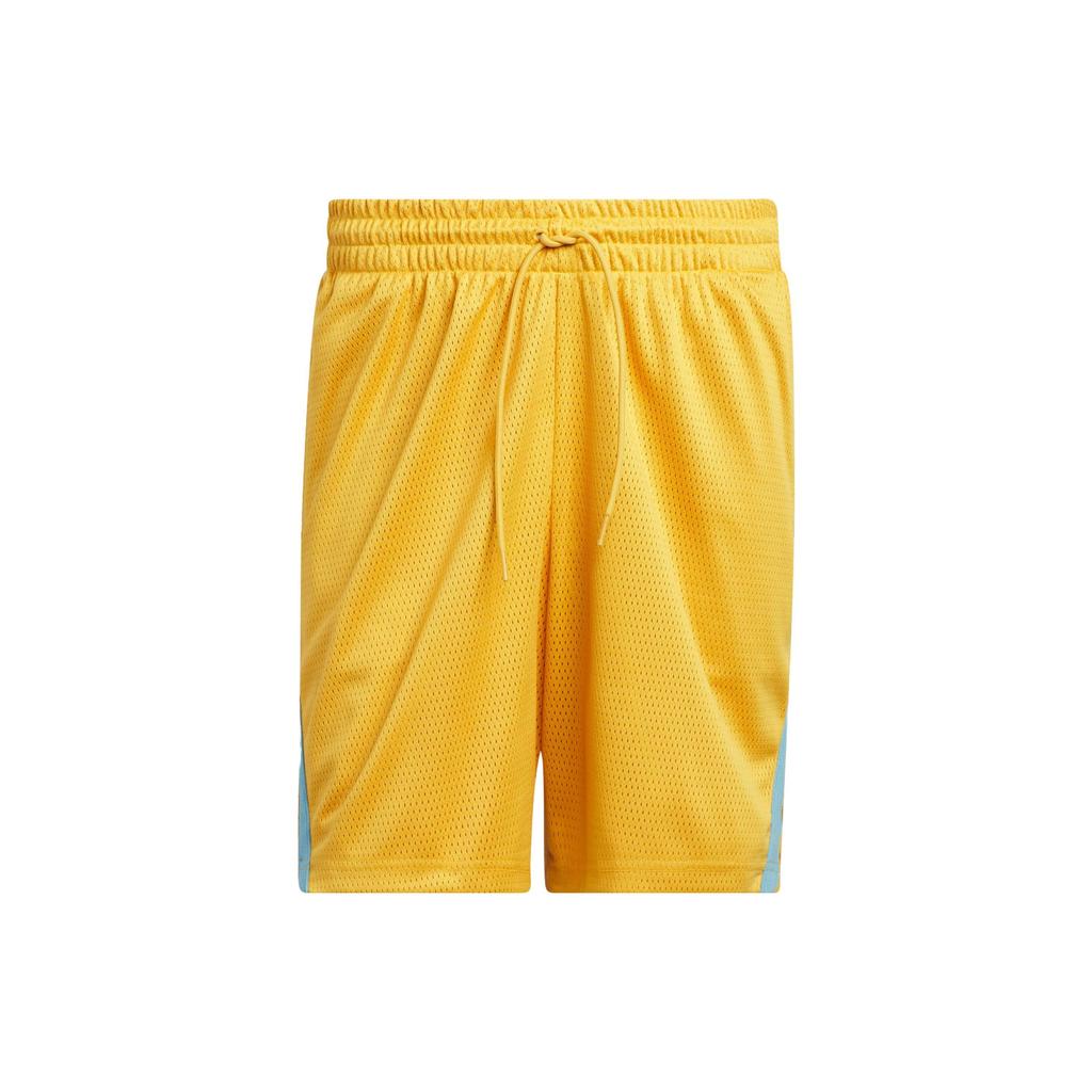 Adidas Select Drawstring Straight-Leg Shorts Men Bottoms Yellow IK9457