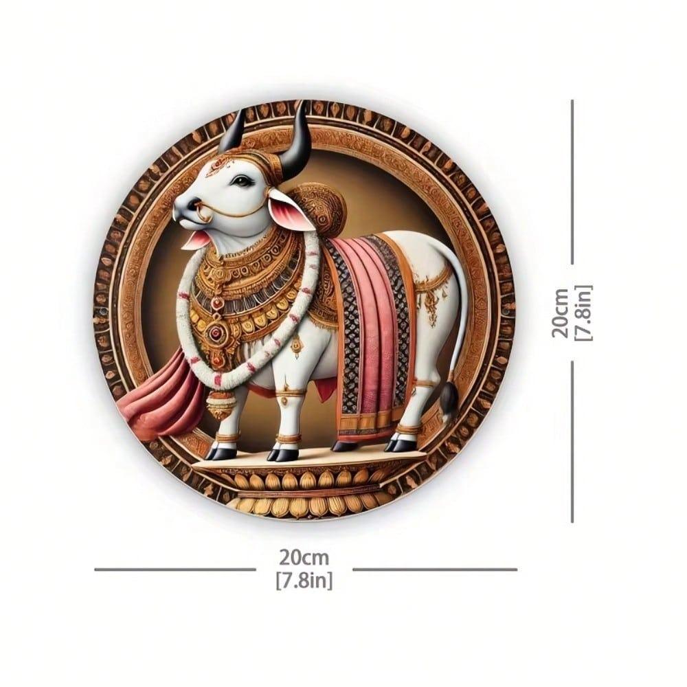 Farmhouse Apple Basket Wall Art, Red Fruit Still Life with Gingham Linen, Rustic Halloween Kitchen Decor, Metal Sign for Cafe