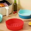 Reusable Baking Pan Non Stick Silicone Air Fryers Oven Baking Tray Fried Pizza Chicken Basket Airfryers Accessories