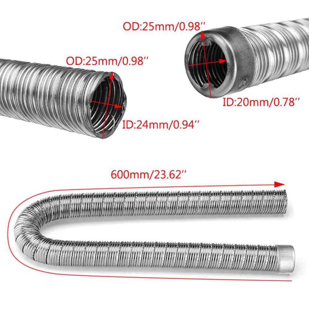 60 см нагреватель выхлопной трубы стальной серебристый нагреватель для Webasto Air для Airtop M3Q8