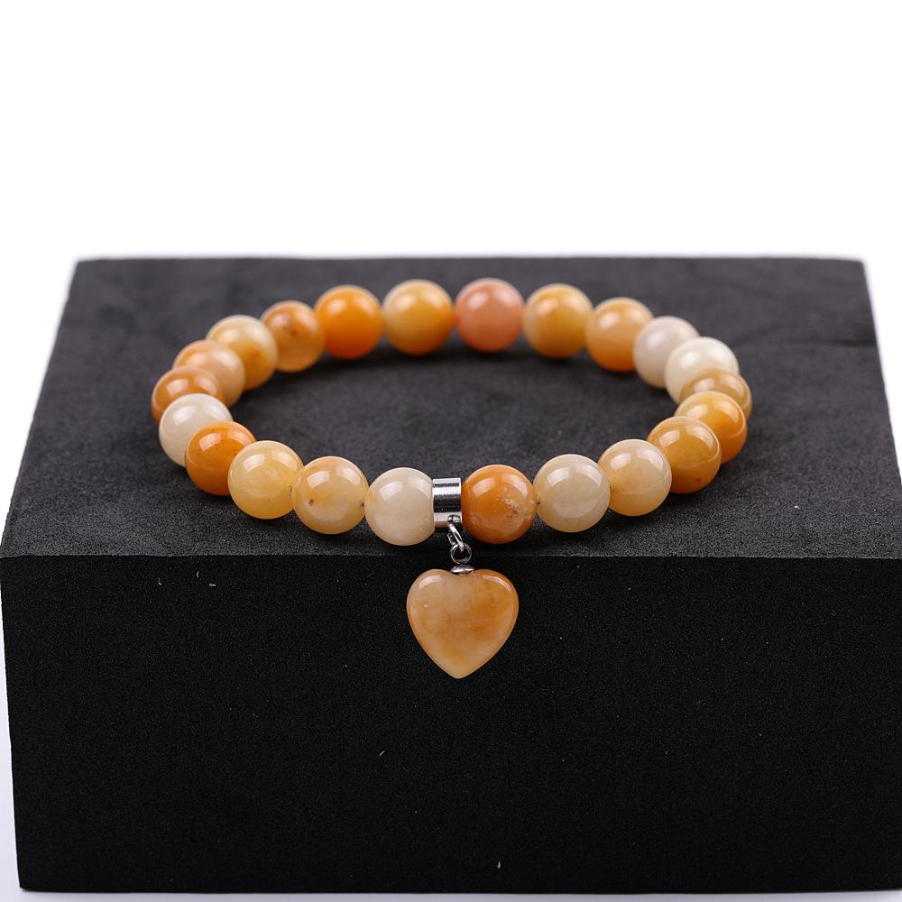 Trendy Geometric Design Unisex Tiger Eye Stone Handmade Woven Jewelry Charm Bracelet 6mm Natural Rose Quartz Beaded Gift