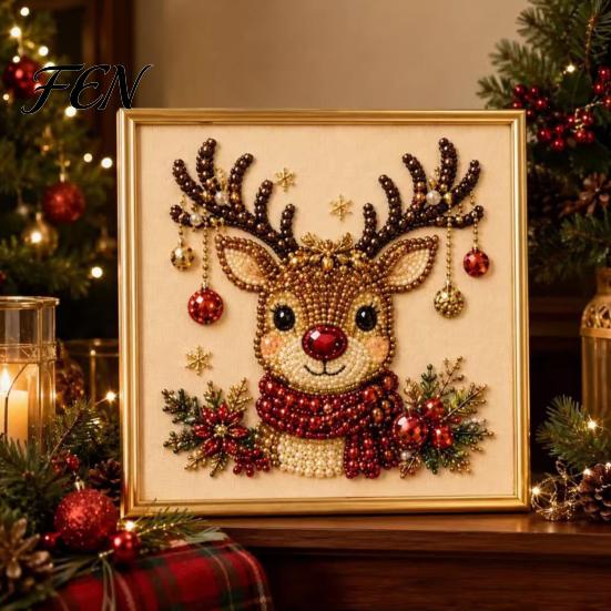 Non Scary Halloween Decor Projects Faux Pearl Painting Kit, Cute Ghost 3D Art DIY Cozy Autumn Home Decoration Kit for Adults, Christmas Craft Festive
