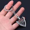 Anime JOJOS BIZARRE ADVENTURE Keychain Kujo Jotaro Arrow Metal Pendant Chain Choker keychain Charm Gifts Cosplay Jewelry